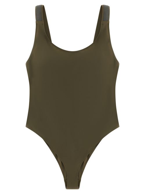 One-Piece Swimsuit — Green