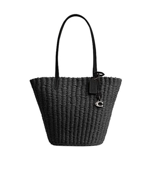 Small straw tote bag