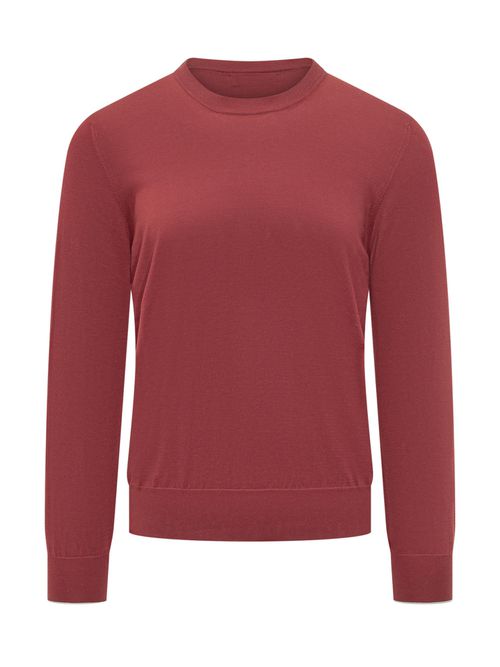 Giro Neck Long Sleeve Knit Sweater