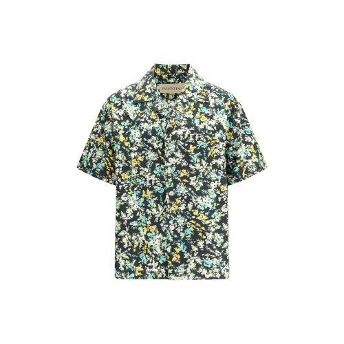 Papier Floral Cotton Shirt — Green