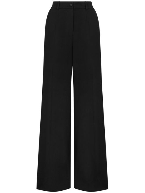 Pressed-crease trousers - Black