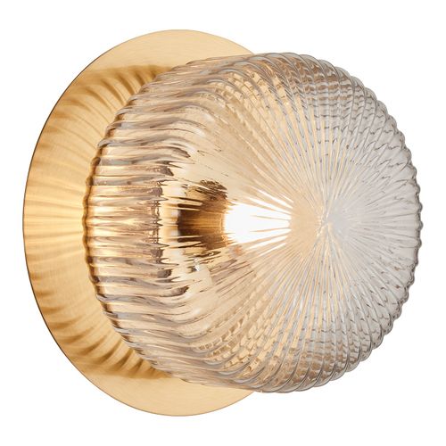 Aged Gold Brass LED Wall Sconce from the Knobbel Collection
