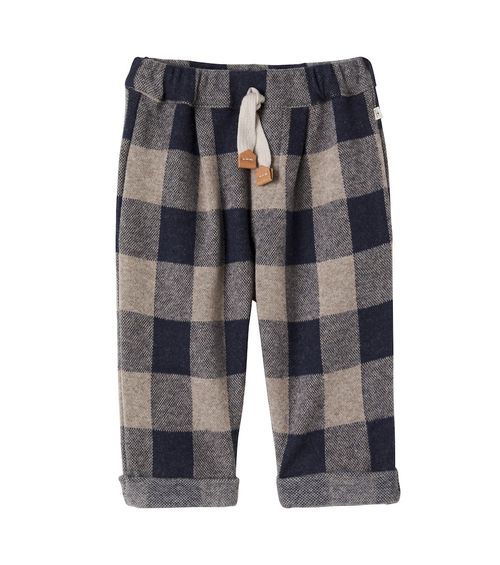 Baby Firenze checked flannel pants