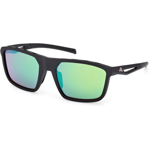 Adidas Sport Unisex Adidas Sport SP0111 02Q Gafas de sol Inyectado Negro Verde Cuadrada Norma