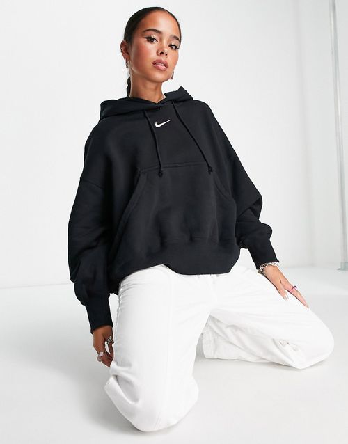 Phoenix Fleece super oversized hoodie in black