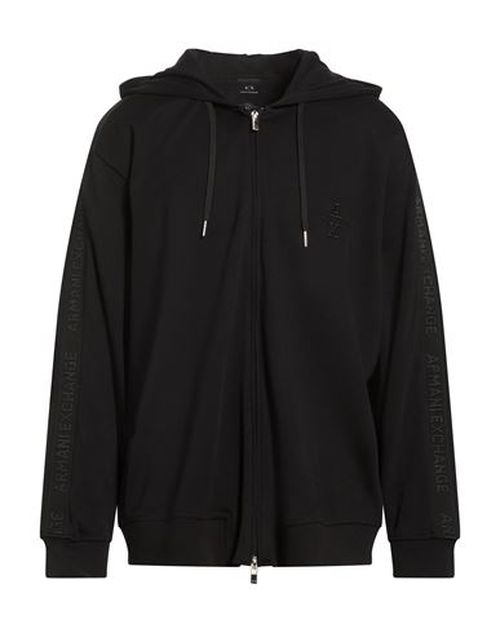 Man Sweatshirt Black Size L Cotton