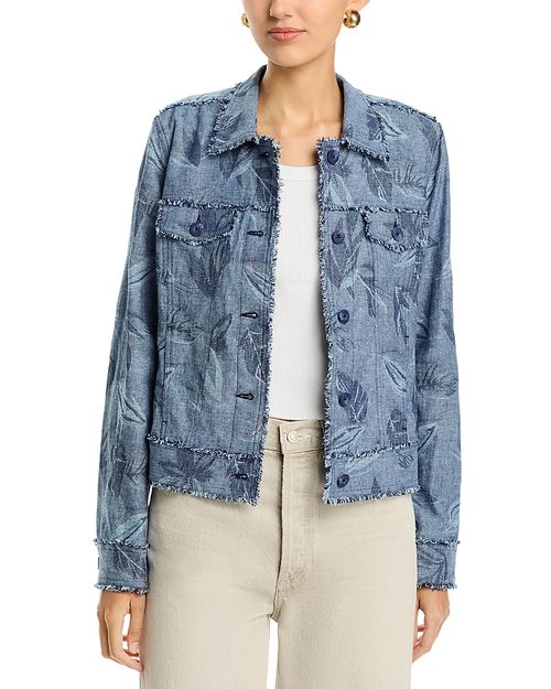 Two Palms Raw Edge Jacquard Jacket