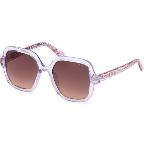 Guess Unisex Guess GU00230 83Z Gafas de sol Inyectado Violeta Violeta Cuadrada Norma