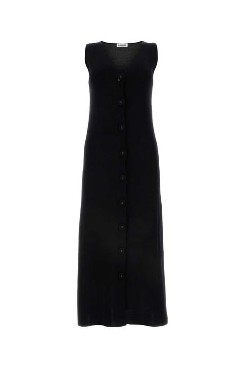 Sleeveless Midi Dress — Black