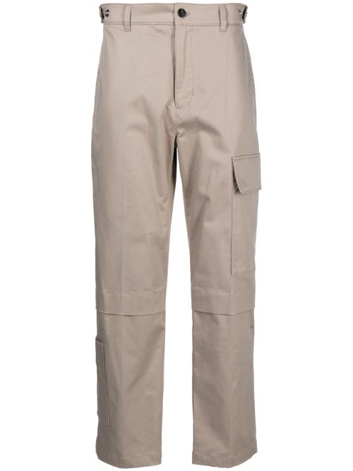 Cargo straight-leg trousers - Brown