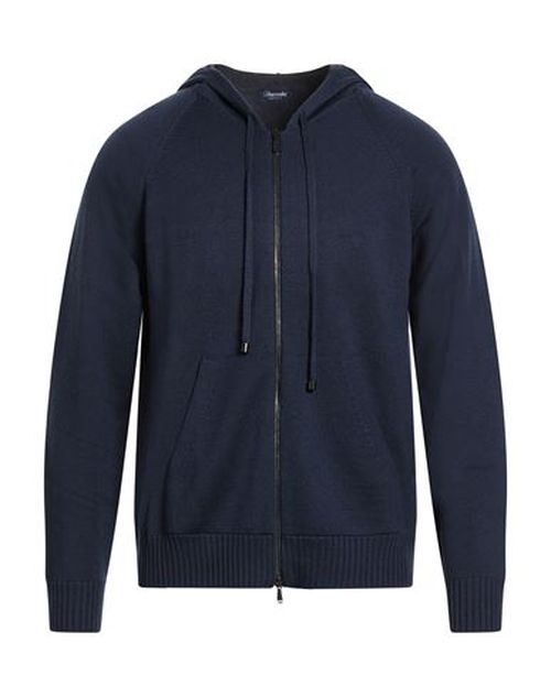 Man Cardigan Blue Size 36 Merino Wool