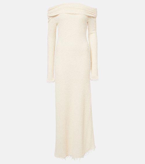 Ormany jersey bouclé maxi dress