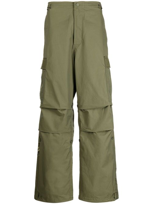 Blaze Samurai-embroidered cargo trousers - Green
