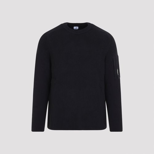 Ribbed Cotton Crewneck Sweater for Men