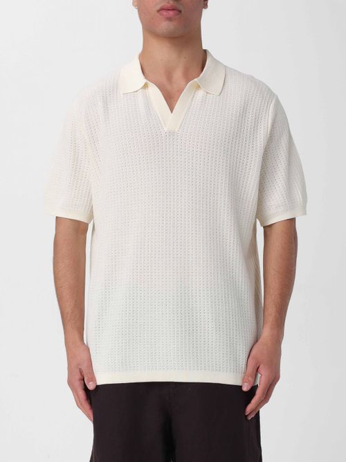 Polo Shirt Men color Cream