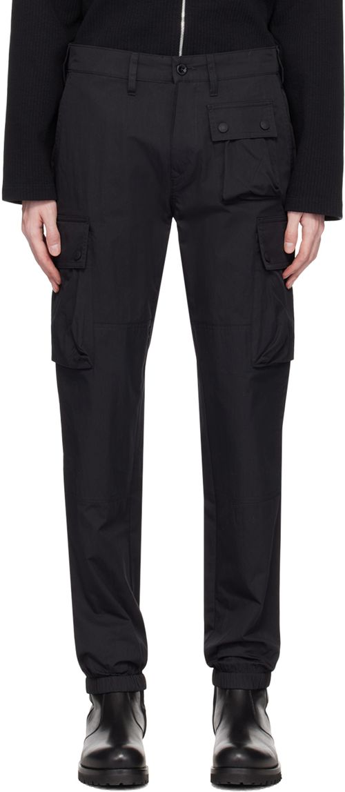 Belstaff Black Trailmaster Cargo Pants