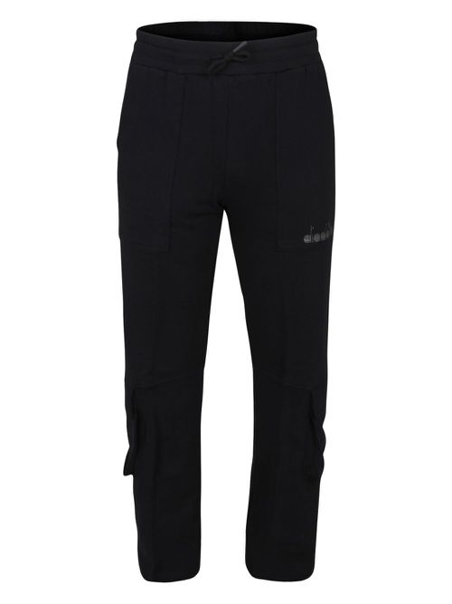 Diadora Junior cotton cargo pants - Black