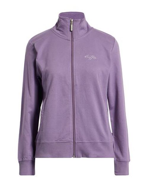 Woman Sweatshirt Lilac Size M Cotton