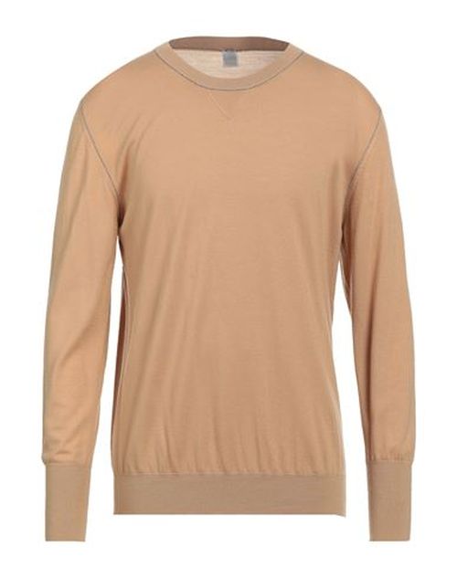 Platinum Man Sweater Camel Size S Wool