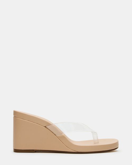 Steve Madden Women's Playing Thong Sandals - Clear - - PVC