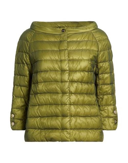 Woman Puffer Green Size 6 Polyamide, Elastane, Cotton, Acetate