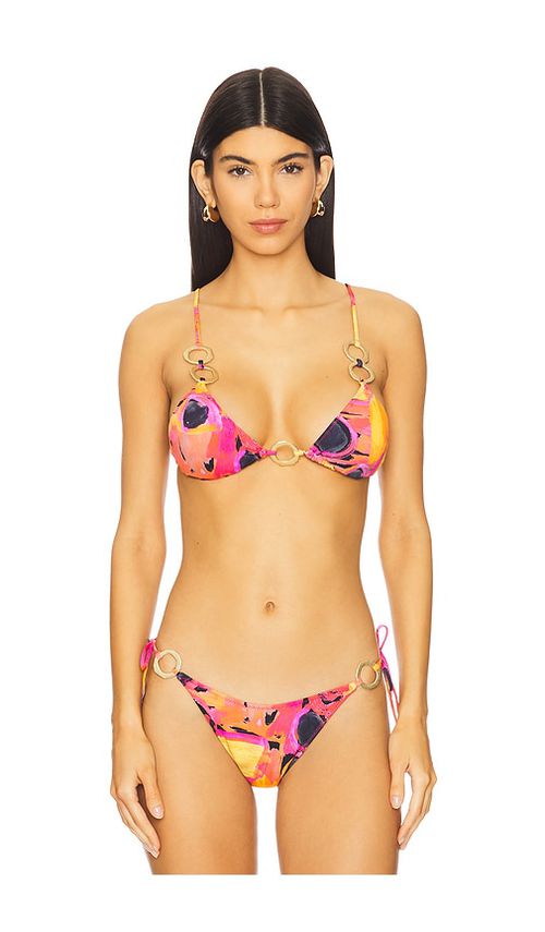 YLLW THE LABEL Willow Ring Top in Pink. -  XS also in L, M, S, XL/1X