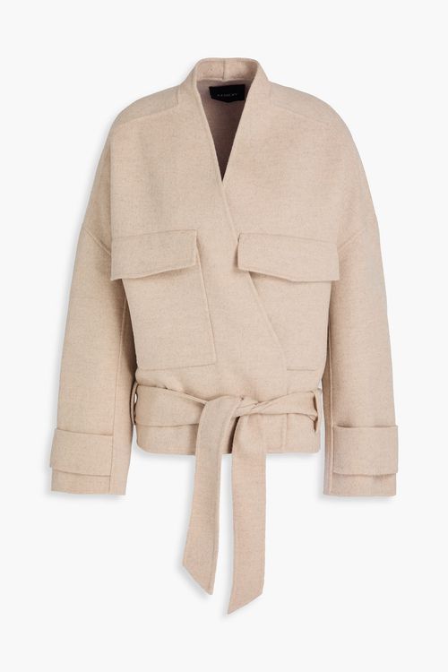 Ames wool-blend twill jacket - Neutral - XXL