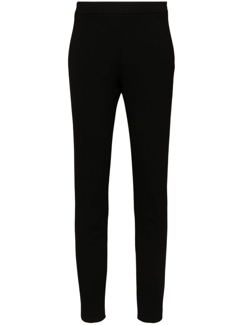 Tapered jersey trousers - Black