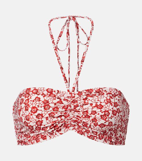Salmage floral bikini top