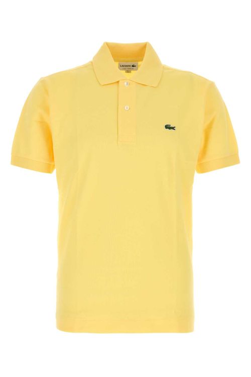 Piquet Cotton Polo Shirt — Yellow