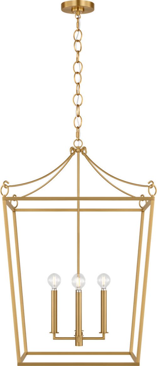 Burnished Brass Lantern from the Carlyle Collection
