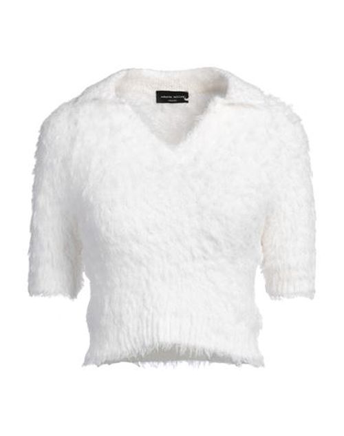 Roberto Collina Woman Sweater White Size M Cotton, Nylon