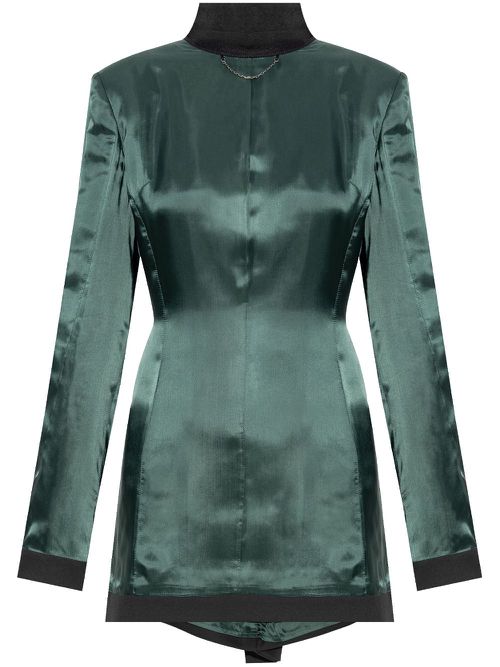 Inside-out effect blazer - Green