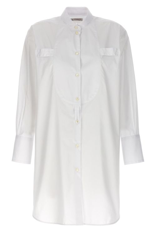 Long Plastron Tuxedo Shirt