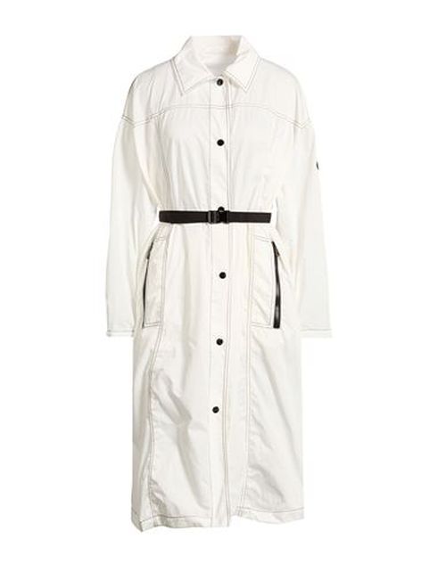 Woman Overcoat & Trench Coat White Size 0 Polyester