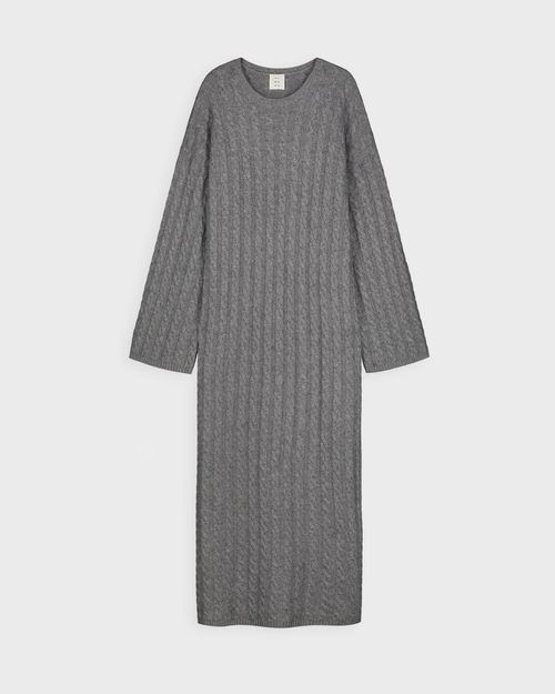 Almada Dress Noma Cable Knit Grey
