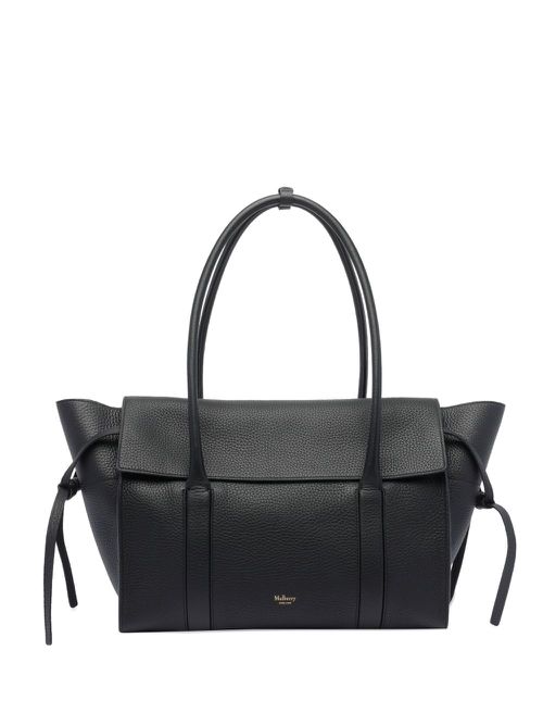 Large leather shoulder bag - Black