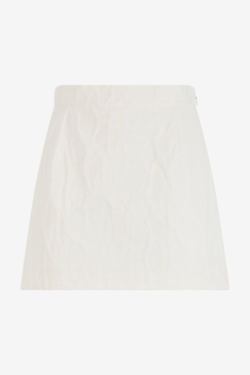 Mini Skirt In Cotton Jacquard