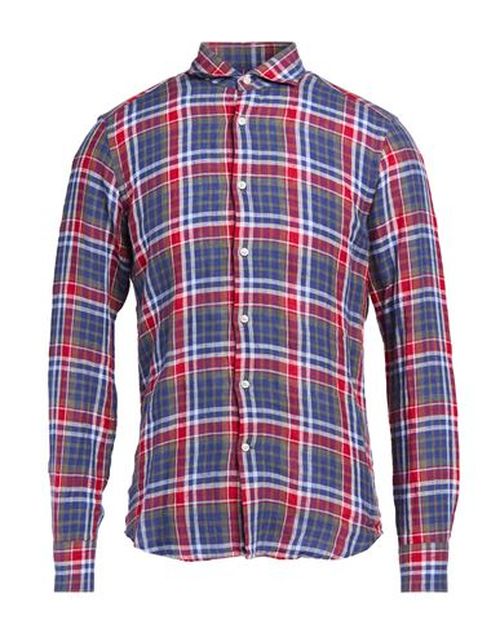 Man Shirt Red Size 16 ½ Linen