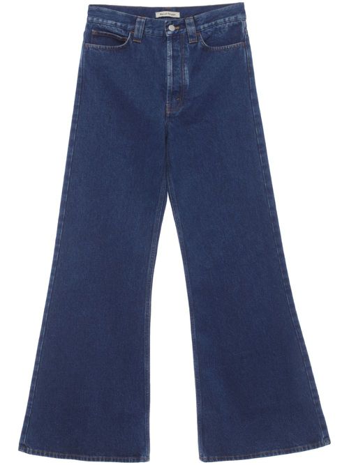 High-waisted flared jeans - Blue