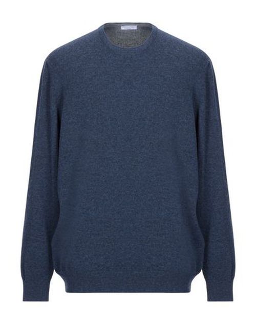 Man Sweater Blue Size 36 Wool, Cashmere, Viscose