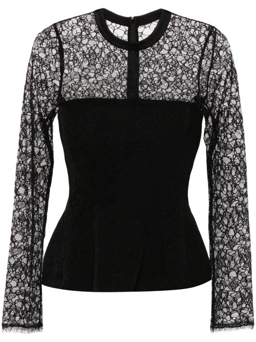 Prima peplum top - Black