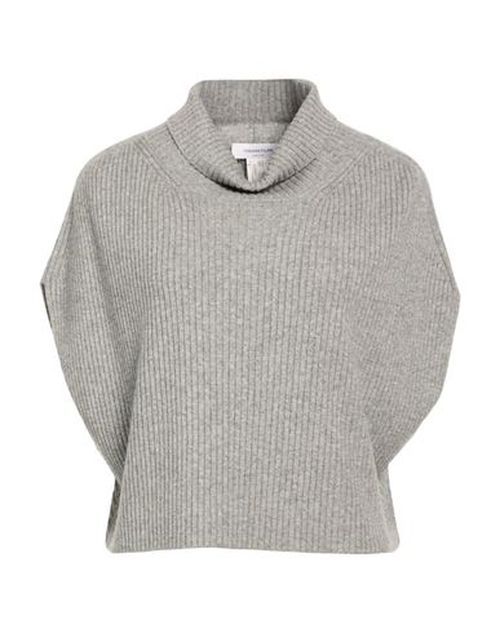 Woman Turtleneck Grey Size 12 Virgin Wool, Silk, Cashmere
