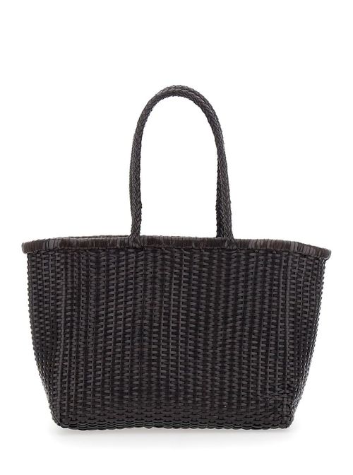8805 B. Weave Big B Weave Basket (With Top Border) Buff 33X26X15 Cm Calf Leather