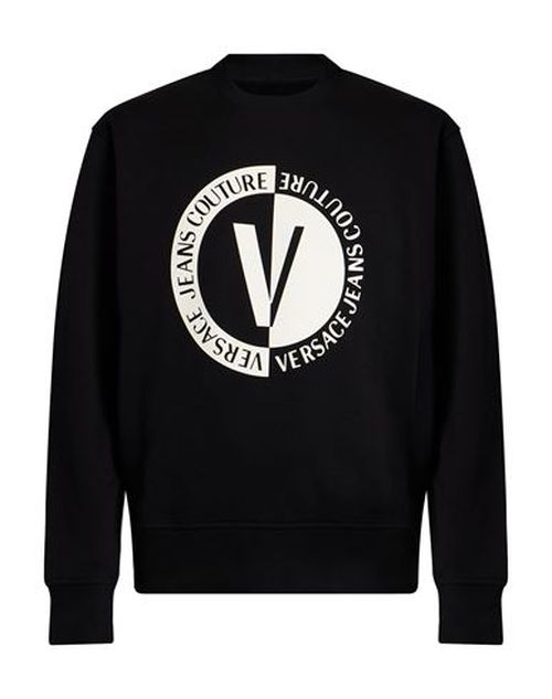 Man Sweatshirt Black Size L Cotton