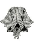 준야 와타나베 여성 layered tweed jacket - 블랙 JMJ017051