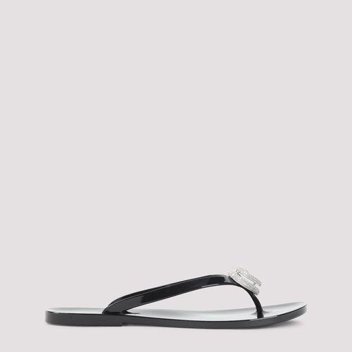 Double Heart Rubber Thong Flip Flops