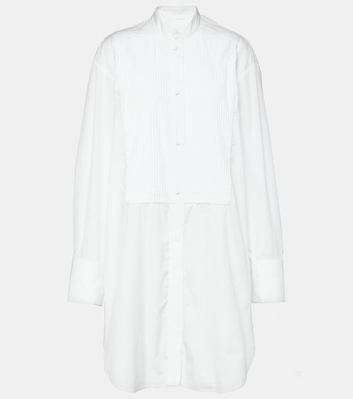 Ruffled cotton shirt