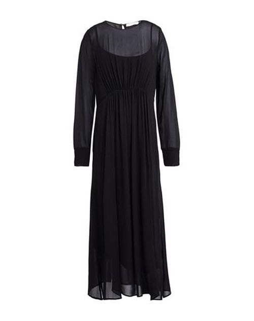 Woman Maxi dress Black Size 12 Viscose