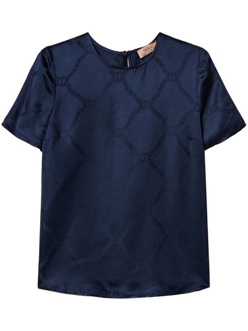 Oval T-jacquard T-shirt - Blue